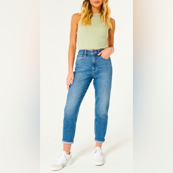Hollister Ultra High-Rise Mom Jeans Vintage Stretch - Picture 8 of 10